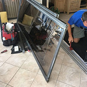 sliding glass door frame repair Lake Magdalene